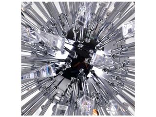 CWI Lighting Starburst 20-Light Chrome Black Geometric Sputnik Chandelier