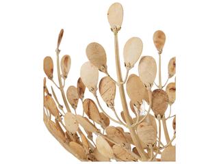 Currey & Company Maypan 4-Light Coco Cream Natural Brown Chandelier