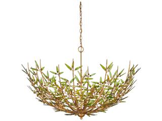 Currey & Company Babylon 8-Light Contemporary Gold Chandelier