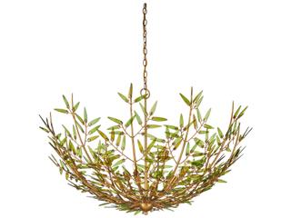 Currey & Company Babylon 8-Light Contemporary Gold Chandelier