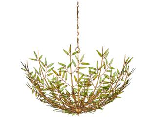 Currey & Company Babylon 8-Light Contemporary Gold Chandelier