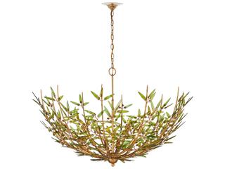 Currey & Company Babylon 8-Light Contemporary Gold Chandelier