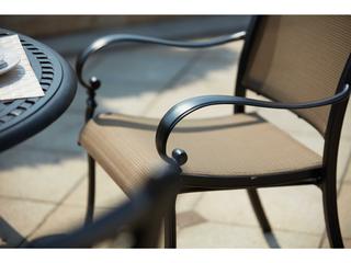 Darlee Outdoor Living Mountain View Cast Aluminum 5- Piece Dining Set with 48 Inch Dining Table in Antique Bronze