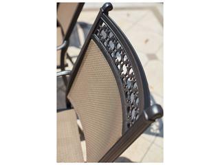 Darlee Outdoor Living Mountain View Cast Aluminum 7- Piece Dining Set 72 x 42 Rectangular in Antique Bronze