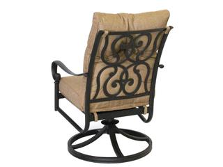 Darlee Outdoor Living Santa Anita Cast Aluminum Antique Bronze Swivel Rocker Chair