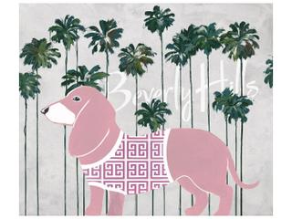Animal Collection BH Pups II Hand-Embellished Giclee Wall Art
