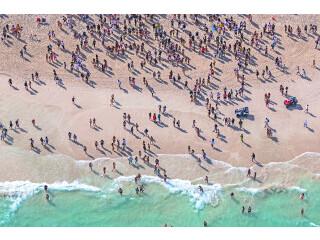 Coastal Beach Crew III Wall Art Print
