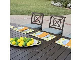 Darlee Outdoor Living Atlantis Walnut Aluminum Dining Set