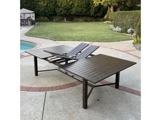 Darlee Outdoor Living Atlantis Walnut Aluminum Dining Set