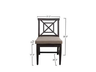 Darlee Outdoor Living Atlantis Walnut Aluminum Dining Set