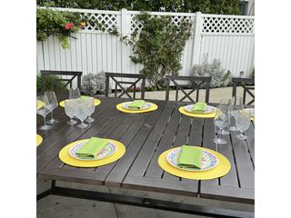 Darlee Outdoor Living Atlantis Walnut Aluminum Dining Set