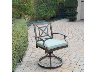 Darlee Outdoor Living Atlantis Aluminum 5-Piece Patio Dining Set with 41.7" x 88 feet' Rectangular Table