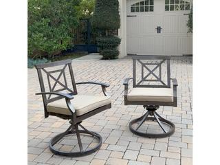 Darlee Outdoor Living Atlantis Aluminum 6-Piece Patio Dining Set with 61.5 feet' Square Table