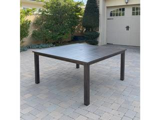 Darlee Outdoor Living Atlantis Aluminum 6-Piece Patio Dining Set with 61.5 feet' Square Table