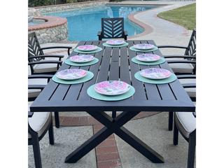 Darlee Outdoor Living Palm Springs Antique Bronze Aluminum Dining Set