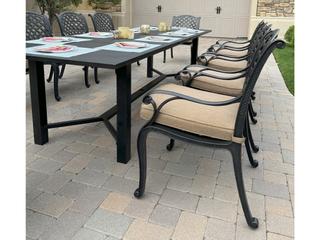 Darlee Outdoor Living Nassau Cast Aluminum 11-Piece Patio Dining Set