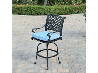 Darlee Outdoor Living Nassau Cast Aluminum 5-Piece Patio Bar Set