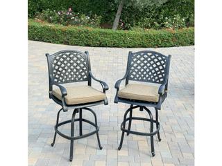 Darlee Outdoor Living Nassau Cast Aluminum 5-Piece Patio Bar Set