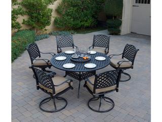 Darlee Outdoor Living Nassau Cast Aluminum 8-Piece Patio Dining Set