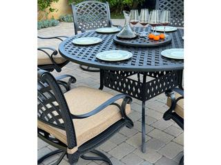 Darlee Outdoor Living Nassau Cast Aluminum 8-Piece Patio Dining Set