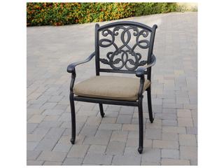 Darlee Outdoor Living Santa Monica Cast Aluminum Antique Bronze 7 Piece Dining Set