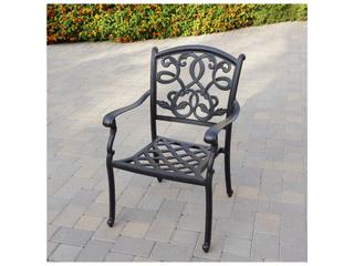 Darlee Outdoor Living Santa Monica Cast Aluminum Antique Bronze 7 Piece Dining Set