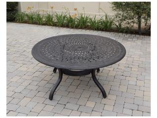 Darlee Outdoor Living Santa Monica Cast Aluminum Antique Bronze 7 Piece Dining Set