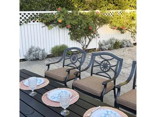 Darlee Outdoor Living Ten Star Antique Bronze Cast Aluminum Dining Set