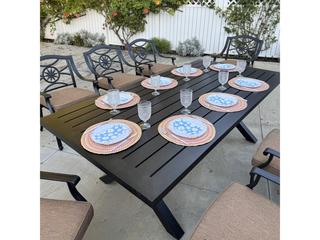 Darlee Outdoor Living Ten Star Antique Bronze Cast Aluminum Dining Set