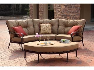 Darlee Outdoor Living Santa Anita Antique Bronze Cast Aluminum Lounge Set