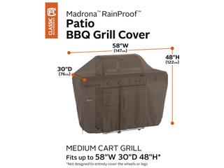 Duck Covers Madrona Dark Cocoa 58 Inch BBQ Grill Cover