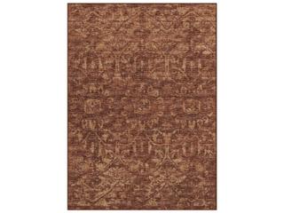Aberdeen Floral Area Rug in Canyon with Soft Microfiber Pile