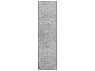 Aberdeen Floral Runner Area Rug 2'3" x 7'6" in Flannel