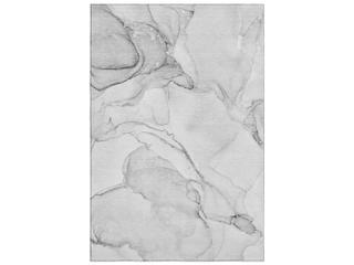 Mayfield Abstract Area Rug Machine Made Polyester in Silver