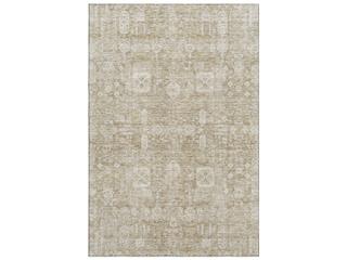 Mayfield Transitional Floral Area Rug in Beige