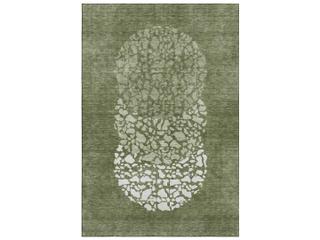 Mayfield Abstract Area Rug in Olive