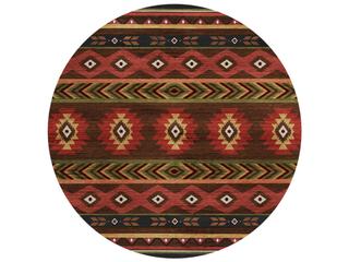 Sonora Geometric Indoor Outdoor Area Rug in Brown
