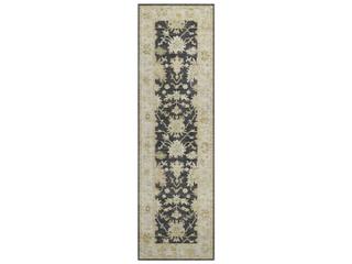 Hatay HY2 Black Bordered Runner Area Rug