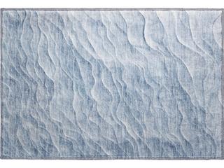 Pacifica Abstract Indoor Outdoor Area Rug in Denim Blue