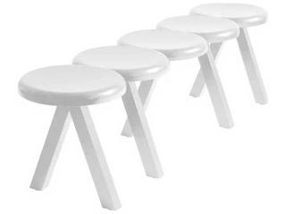 Millepiedi White Accent Bench