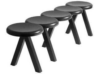 Millepiedi Black Accent Bench