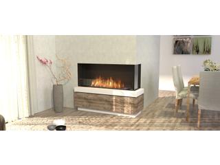EcoSmart Fire Flex Fireboxes - Right Corner Fireplace