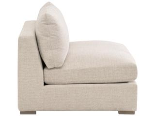 Essentials for Living Outdoor Stitch & Hand - Bedroom Dining Newport Outdoor Wood Cushion Modular Chair