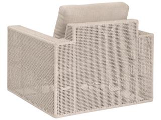 Essentials for Living Outdoor Woven - Outdoor Tropez Wood Cushion Lounge Chair