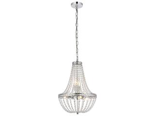 Valeria 5-Light Chrome Crystal Empire Chandelier