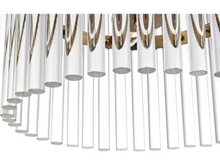 Elegant Lighting Paulina 3-Light Satin Gold Drum Chandelier