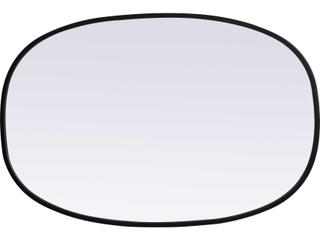 Elegant Lighting Brynn Black Oval Wall Mirror