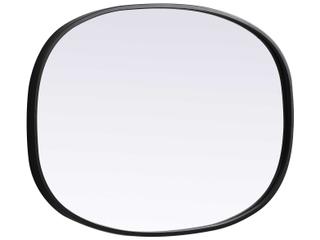 Elegant Lighting Brynn Black Oval Wall Mirror