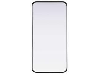 Elegant Lighting Remy Black Rectangular Wall Mirror