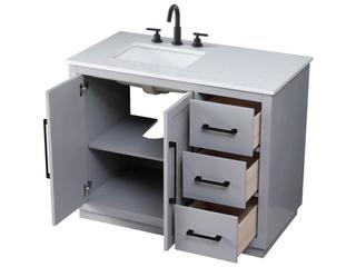 Elegant Lighting Chase Grey Vanity